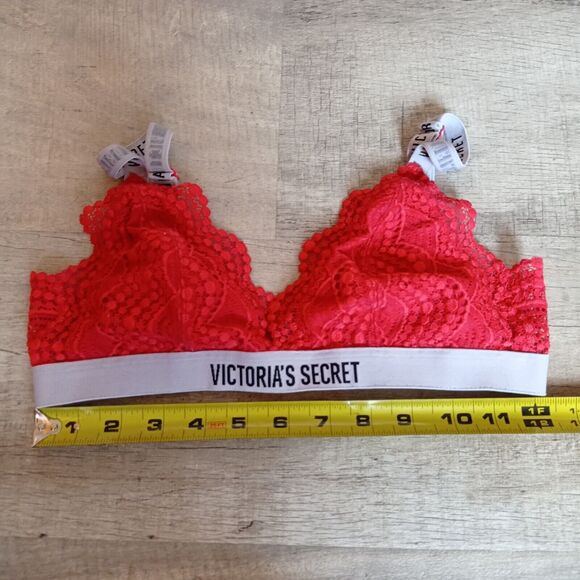 Victorias Secret Bra Color Red Size M BLINS ON STRAP - Picture 5 of 5